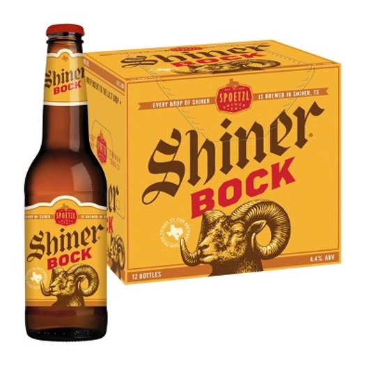 Shiner Bock 12 pack bottle